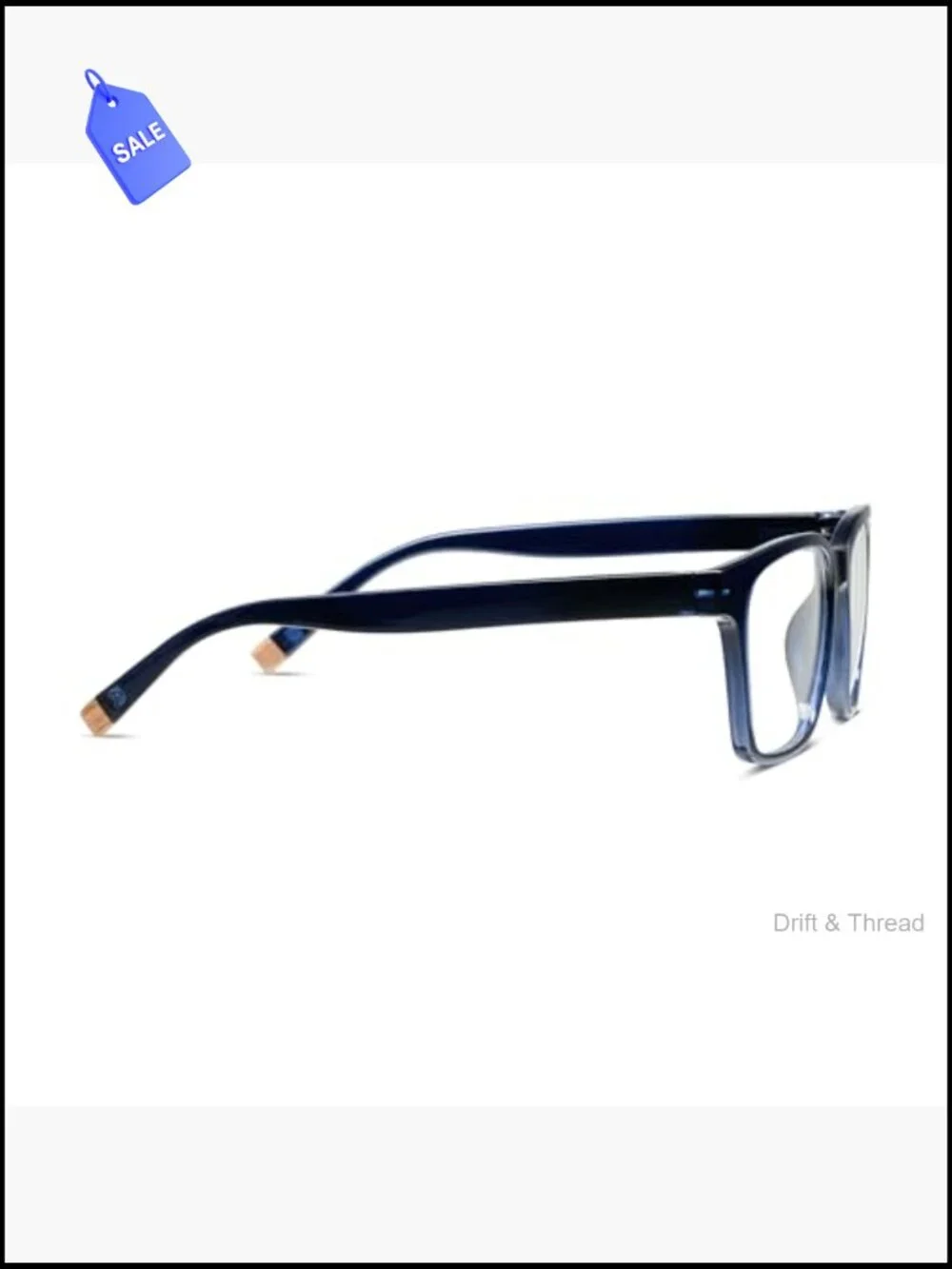 Blue Light Blocking Reading Glasses Men Square Frame - Picture 3 of 7